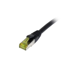 Patchkabel RJ45, CAT6A 500Mhz, 40m, schwarz, S-STP(S/FTP), PE/PVC(Outdoor), UV/Water-resistant, AWG26, mit CAT7 Rohkabel, Synergy 21