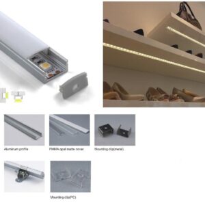 Synergy 21 LED U-Profil 200cm, ALU002-R schwarz