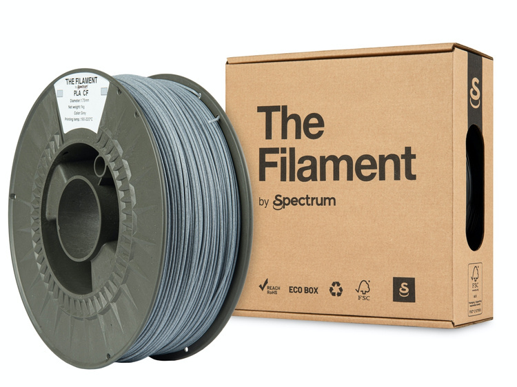 The Filament · PLA CF · GREY · 1.75mm · 1kg
