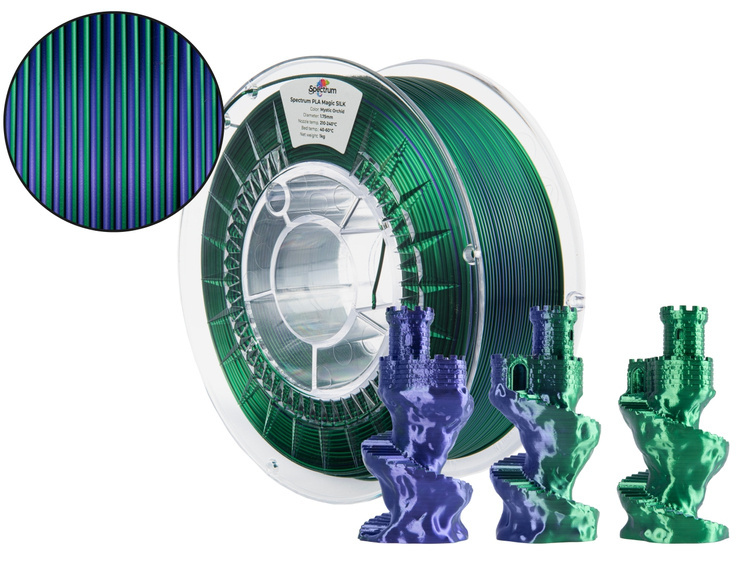 Filament Spectrum · PLA Magic SILK · MYSTIC ORCHID · 1.75mm · 1kg
