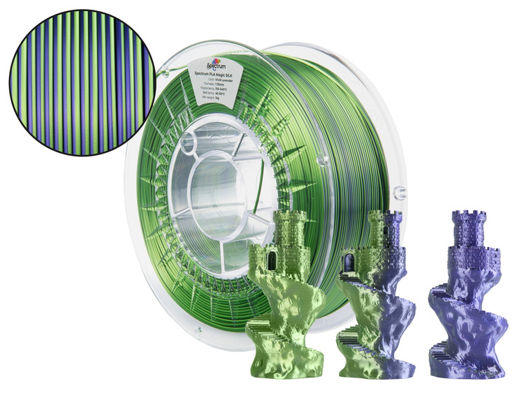 Filament Spectrum · PLA Magic SILK · VIVID LAVENDER · 1.75mm · 1kg