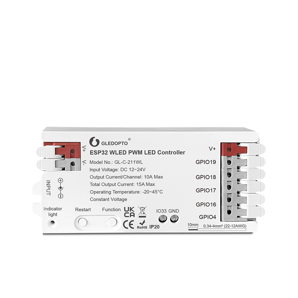 Synergy 21 LED Serie EOS 55 WLED Controller ESP32 PWM 5in1 12/24V
