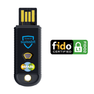 Swissbit iShield Key 1.1 FIDO2 USB-A + Mifare in Einzelverpackung