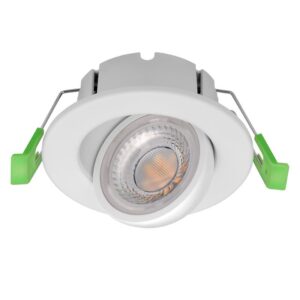 Synergy21 PHOS LED Deckeneinbauspot schwenkbar rund weiß – CCT & Power Switchable