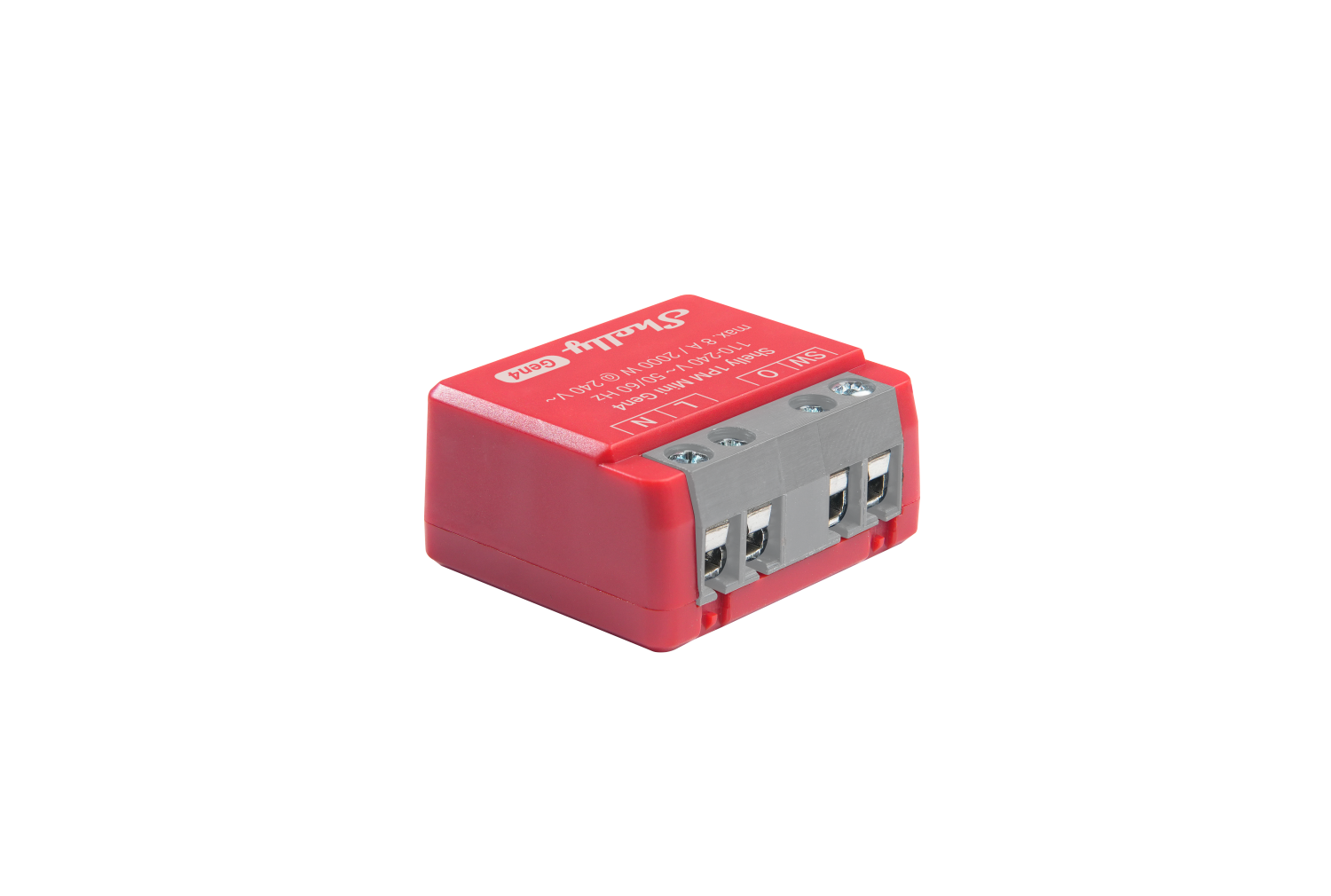 Shelly · Unterputz · "1PM Mini Gen4" · Relais · max 8A · 1 Kanal · Messfunktion · WLAN · Matter · Zigbee · Bluetooth