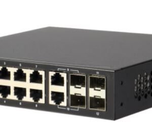 Edgecore Switch L2+ 8 x GE + 2CG + 2 100/1000 SFP, fan-less, ECS4100-12T