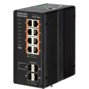 Edgecore Industrial Gigabit PoE Switch ECIS 4500 8x Gigabit PoE+ Ports, 4x SFP Ports, ECIS4500-8P4F
