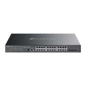 Omada by tp-link Switch full managed Layer3 28 Port • 24x 1 GbE • 4x SFP+ • PoE Budget 500Watt • 16x PoE at • 8x POE bt • 19” • Omada • SG5428XMPP