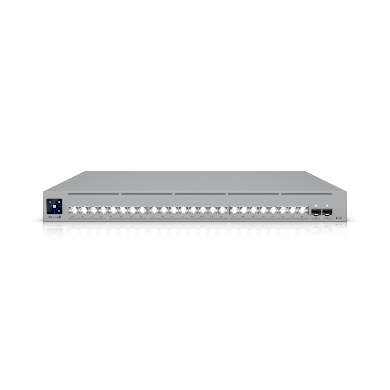 Ubiquiti Switch full managed Layer3 26 Port • 8x 2,5 GbE • 16x 10 GbE • PoE Budget 720W • 24x PoE+++ • 2x SFP28 • 19" • UniFi • USW-Pro-XG-24-PoE