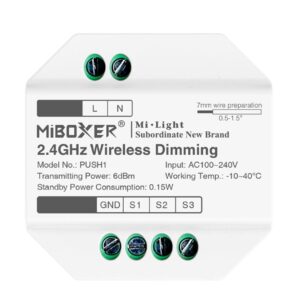 MiBoxer PUSH1 LED Dimmer Controller 2,4GHz wireless dim