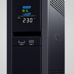 CyberPower USV, PFC-Serie, 1600VA/1000W, Line-Interactive, USB, reiner Sinus, Schutzkontaktdosen/IEC C13, USB-Ladeanschluss,