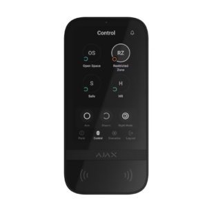 AJAX Baseline Intrusion Protection • KeyPad TouchScreen • Black