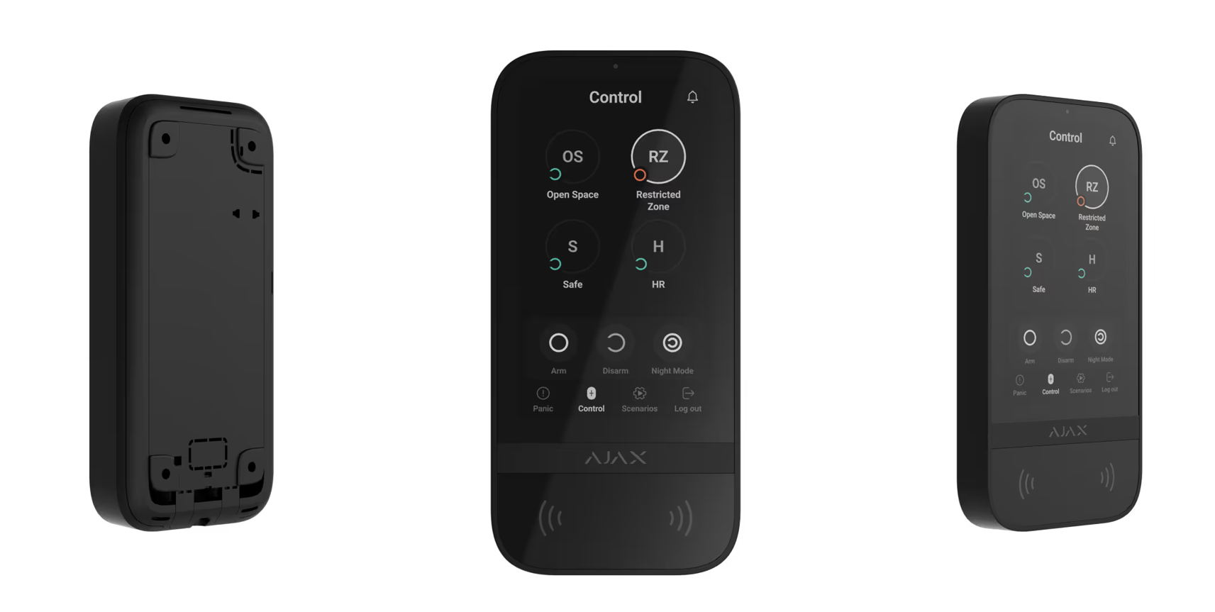 AJAX Baseline Intrusion Protection • KeyPad TouchScreen • Black
