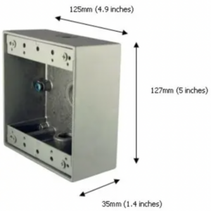 ALGO 3100 SURFACE MOUNT CONDUIT BOX FOR 3201, 1128, 8128