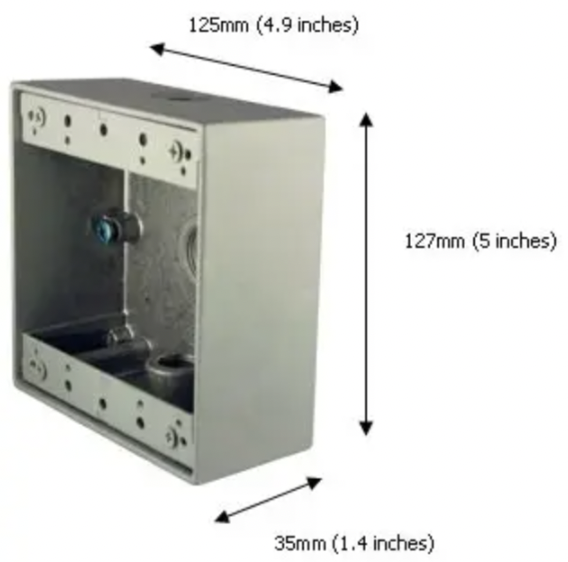 ALGO 3100 SURFACE MOUNT CONDUIT BOX FOR 3201, 1128, 8128