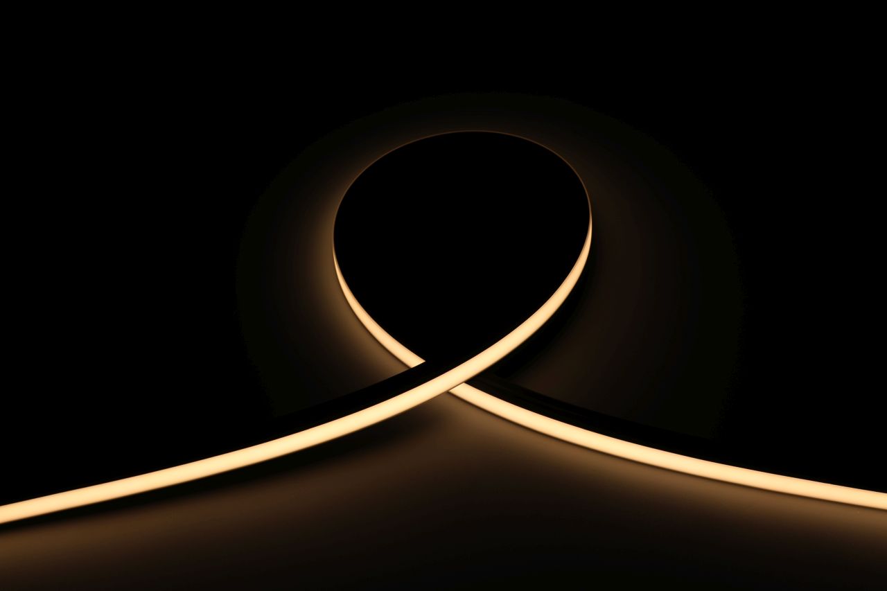 Synergy 21 LED Flex Strip NEON Black für Akustik Panele LED WW IP20