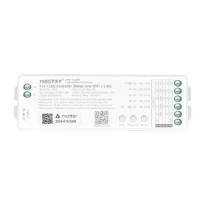 MiBoxer ML5 LED Controller 5in1 RGB-WW (RGB-CCT) DC12~24V Matter Over WiFi + 2.4G
