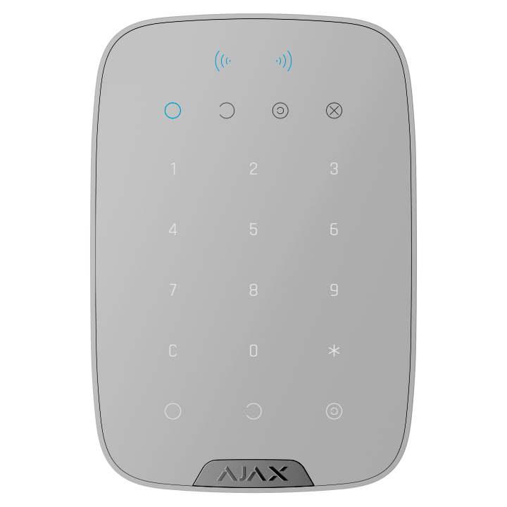 AJAX Superior Intrusion Protection • KeyPad Plus Jeweller • Wireless • White