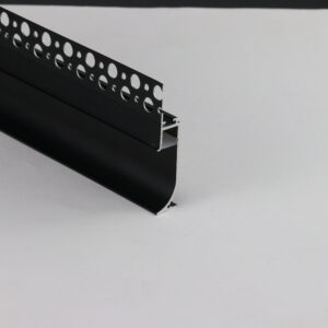 Synergy 21 LED U-Profil 200cm, ALU1270, schwarz, Fußboden/Sockelleiste unterputz