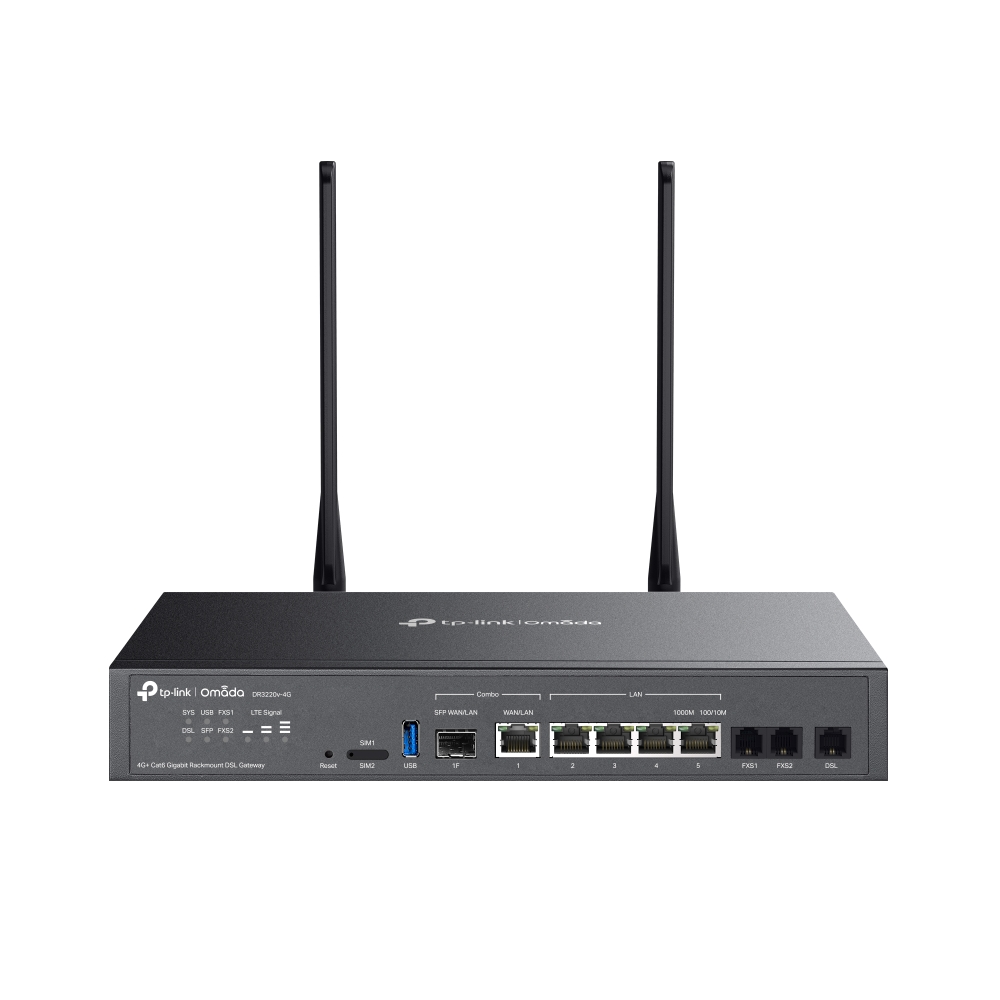 Omada by tp-link DR3220v-4G Gigabit Rackmount DSL Gateway