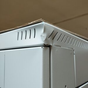 Triton 19"Schrank 42HE, B600/T1000, Lichtgrau, bis 800Kg, *Demoschrank hinten/links obere Ecke leicht Beschädigt*