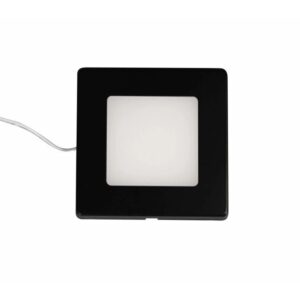 Synergy 21 Downlight Square / 3000K Schwarz / 12V / 76 x 76 x 10mm Möbelleuchte mit AMP Stecker
