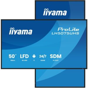 TFT 49,5"/125,7cm iiyama ProLite LH5075UHS - 24/7 *schwarz* 16:9