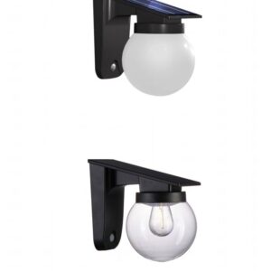 Synergy 21 LED Wand Akku Solar Lampe - Ball clear -