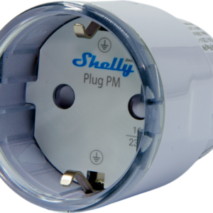 Shelly · Plug & Play "Plug PM Gen3 White" · Smarter Energiezähler · Messfunktion · WLAN · BT · weiß