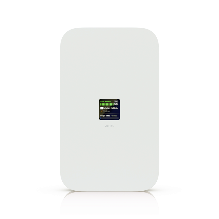 Ubiquiti UniFi 5G Max • 1x Nano SIM • 1x Nano-SIM or eSIM • 1x 2.5 GbE • PoE in • U5G-Max