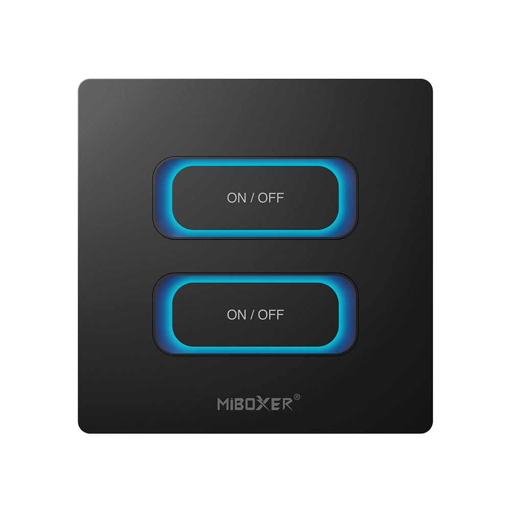 Synergy 21 LED Fernbedienung 2 Gang Smart Switch Zigbee 3.0 + 2,4GHz Bewegungssensor + Dimm *Milight/Miboxer* (b)