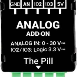Shelly · The Pill · "Analog 0-30 V Add-on"