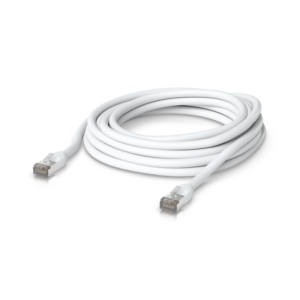 Ubiquiti UniFi Outdoor Patch Cable • CAT5e • 2m • RJ45 • 6 mm • 24 AWG • white • UACC-Cable-Patch-Outdoor-2M-W