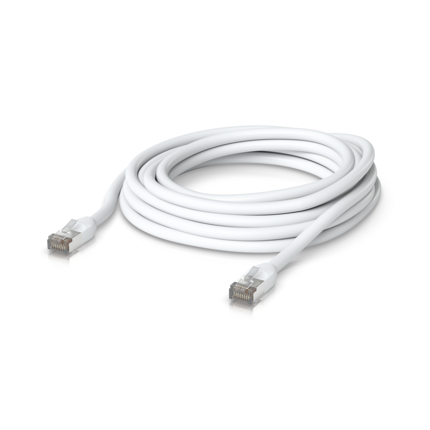 Ubiquiti UniFi Outdoor Patch Cable • CAT5e • 2m • RJ45 • 6 mm • 24 AWG • white • UACC-Cable-Patch-Outdoor-2M-W