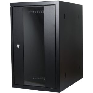 ALLNET 19"Wandgehäuse, 5HE, Vertikal, T370, Schwarz, SMH-Serie,