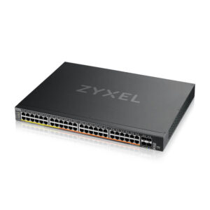 Zyxel Switch full managed Layer3 28 Port • 24x 2.5 GbE • PoE Budget 700/1440 Watt • 4x 10 Gb SFP+ Combo • 19" • NebulaFlex Pro • XMG2230-52HP