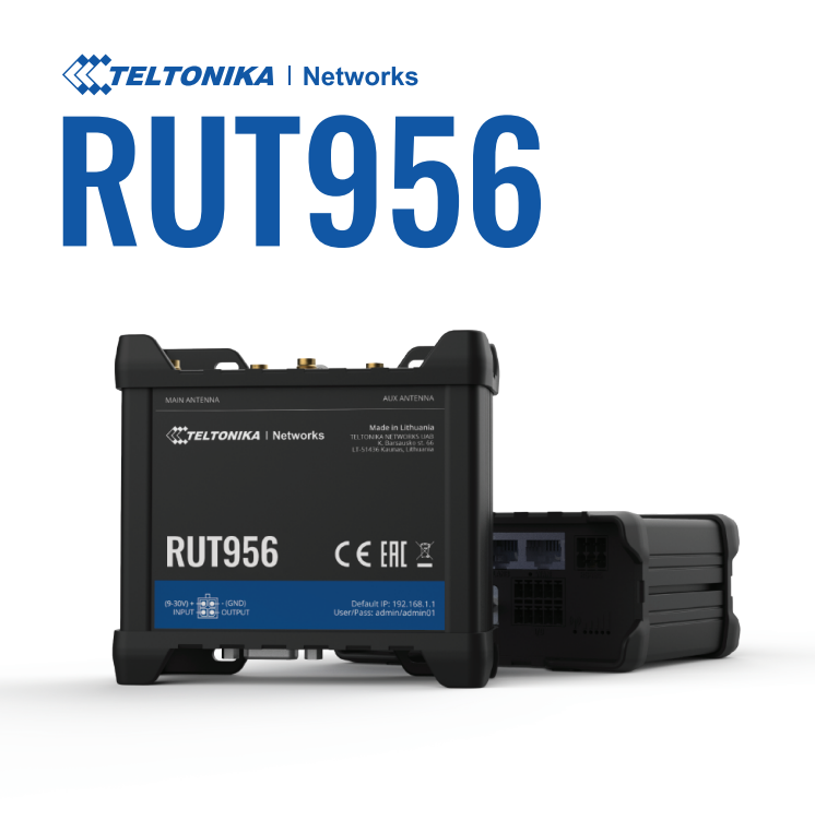 Teltonika · Router · RUT956 · LTE Modem Router/WLAN · eSIM