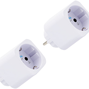 Shelly · Plug & Play "Plug M Gen3 White" · 2er Set · Smarter Zwischenstecker · 13A · Messfunktion · WLAN · BT · weiß
