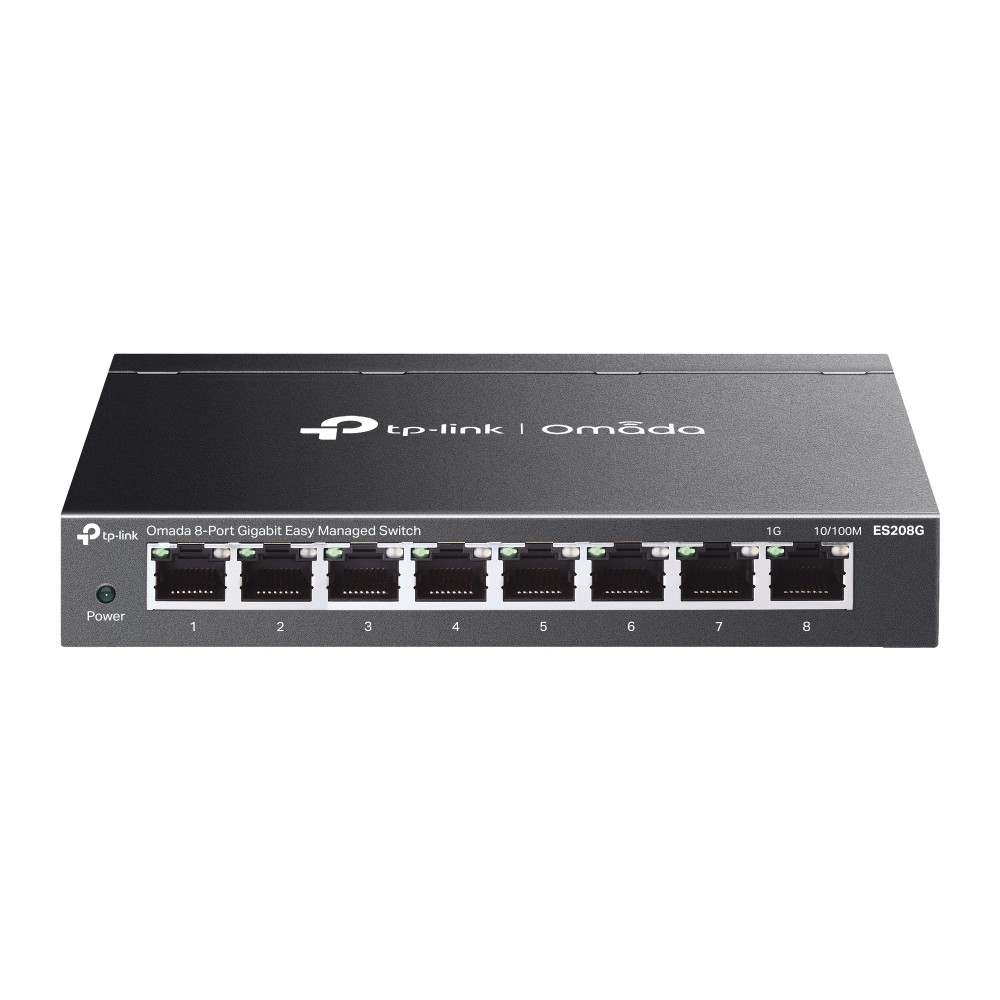 Omada by tp-link Switch easy managed 8 Port • 8x 1 GbE • Lüfterlos, Omada • ES208G