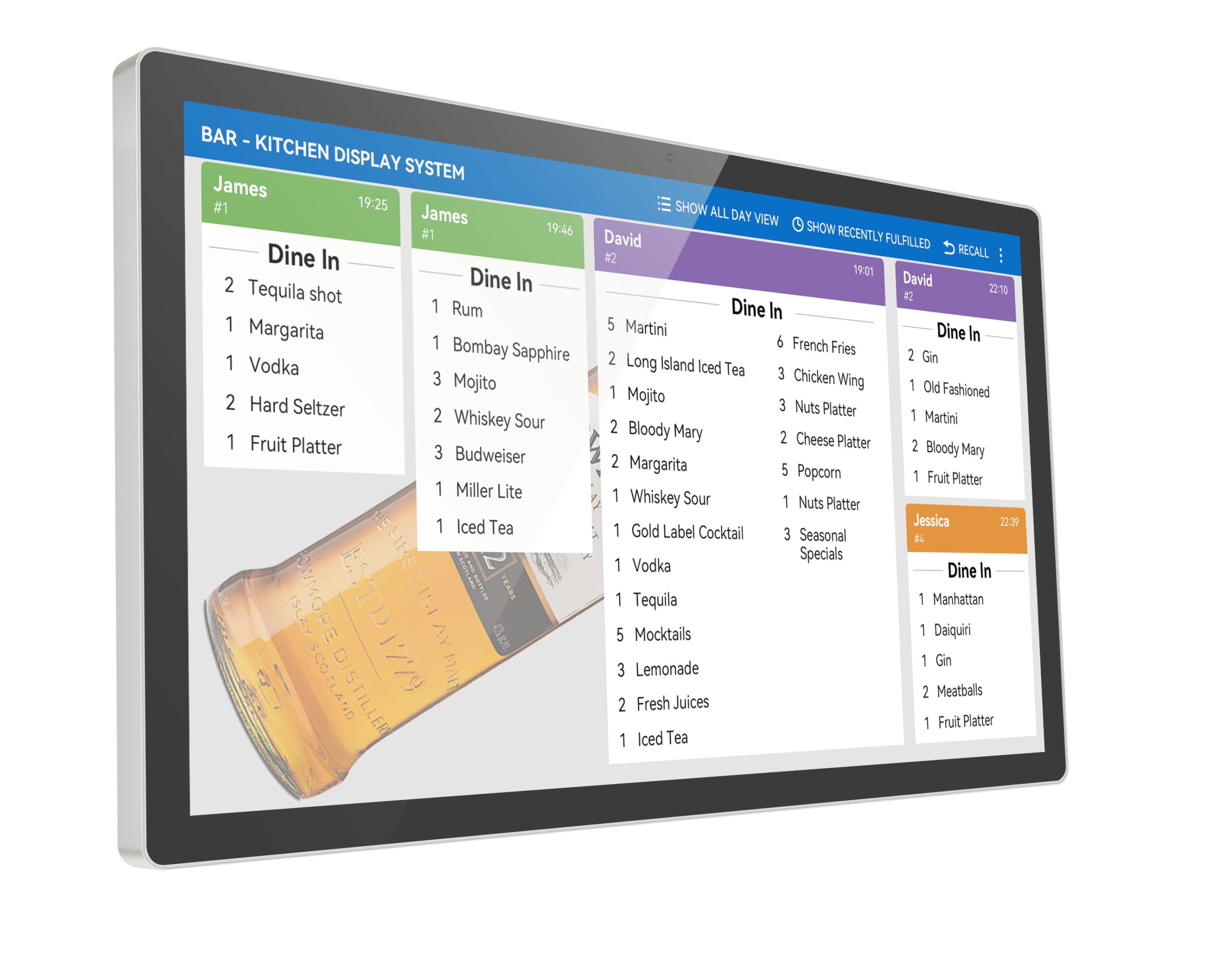 ALLNET Kitchen Display industrial 24 Zoll, RK3576, Android 15, IP65