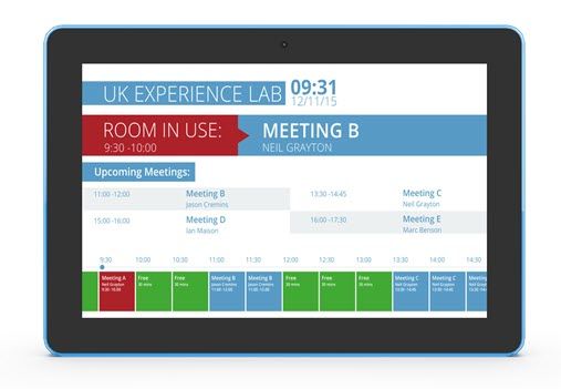 ALLNET Meetingraum RGB LED Tablet 10 Zoll RK3576 Android 16 und NFC/RFID Farbe schwarz