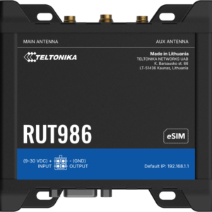 Teltonika · Router · RUT986 · INDUSTRIAL GLOBAL LTE CAT 4 Router