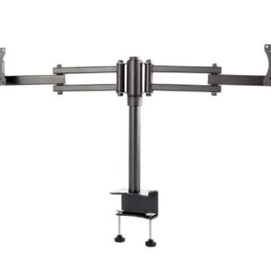 Edbak SV06c-B Tischhalterung für 2 Displays mit 2 Doppelschwenkarmen zum klemmen 19" - 27"