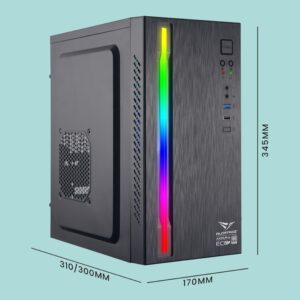 Alcatroz Azzura Millenia ECO AIR 1 RGB PC Case mit PSU