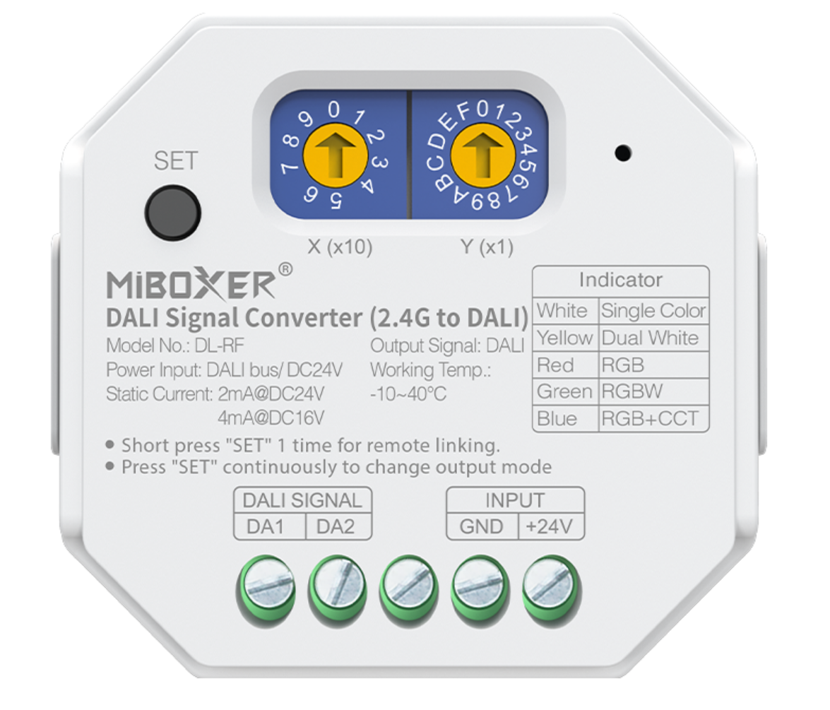 MiBoxer DL-RF DALI Signalwandler WiFi + 2,4GHz zu DALI