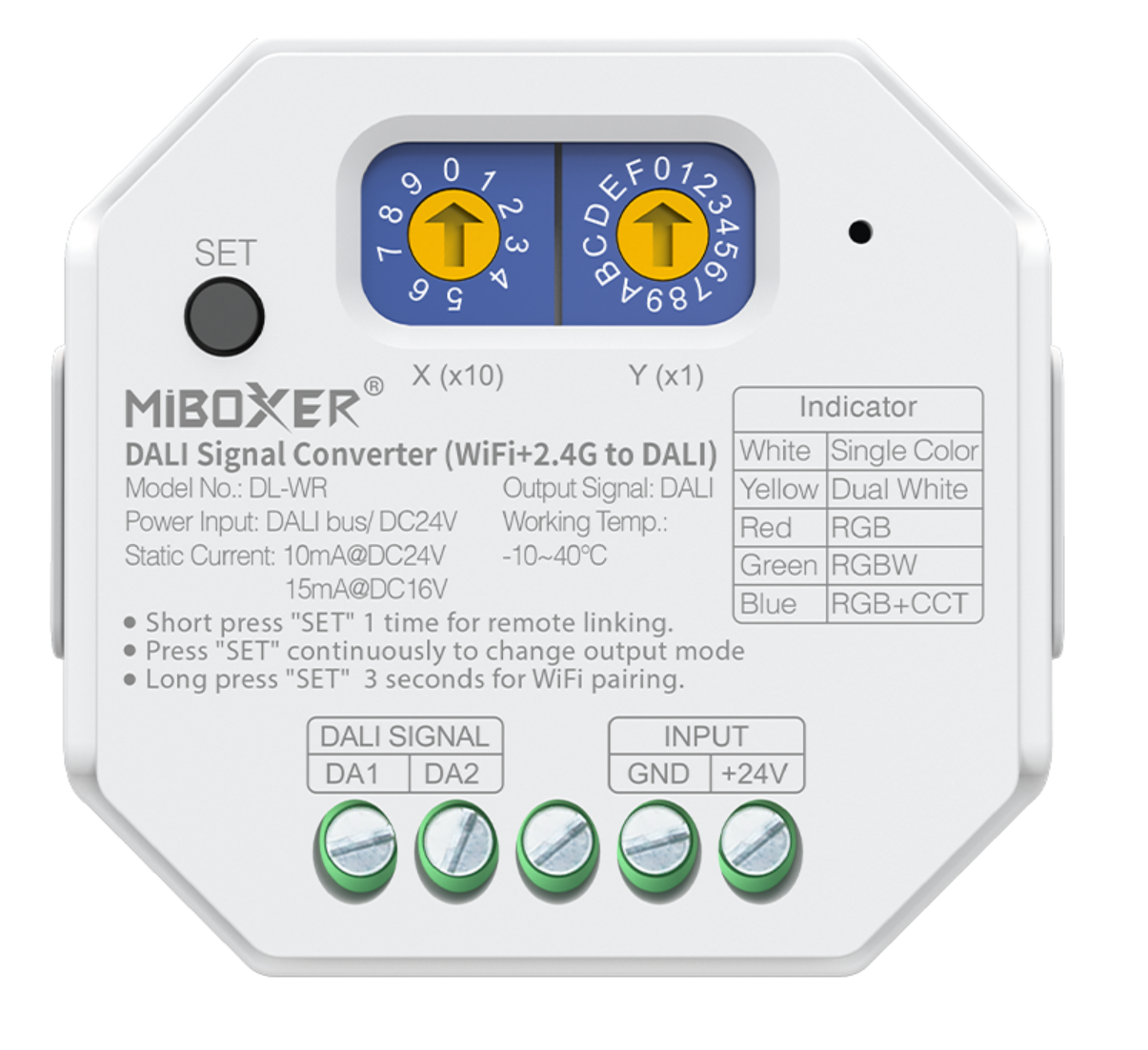 MiBoxer DL-WR DALI Signalwandler WiFi + 2,4GHz zu DALI