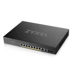 Zyxel Switch smart managed Layer2 12 Port • 10x 10 GbE • PoE Budget 375 Watt • 8x PoE bt • 2x SFP+ • 19" • XS1935-12HP
