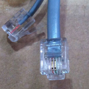 Kabel TK RJ11 Stecker -> RJ11 Stecker, 1.8m, silber