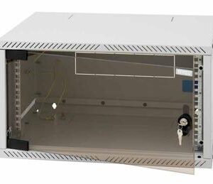 Triton 19"Wandgehäuse, 9HE, 1-teilig, T400, Lichtgrau, zerlegt, Flat Pack,