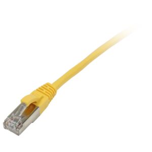 Patchkabel RJ45, CAT5e 100Mhz, 0.25m gelb, FTP(F/UTP), Synergy 21,